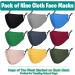 Kids Cloth Face Mask Reusable Washable 9 Pcs Adjustable Masks for School Boys Girls - 9 Count (Pack of 1) - Black, Light Gray, Royal Blue, Mint Green, Dark Gray, Cerise, Baby Pink, Olive Drab, Yellow - Buy Online on GoSupps.com