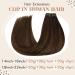 Vivien PU Clip-in Extensions - Real Hair Balayage Brown 55cm 140g 22 Inch Ombre - 7PCS #2/8/2 | International Shipping - Buy Online on GoSupps.com
