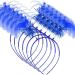 6 Pieces Tinsel Wrapped Ponytails Headbands Costume Party Headwear Accessory Halloween Head Bopper Halloween Costume Headwear Accessory Blue Halloween Decoration Halloween Costumes