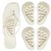 Skyfoot Arch Support Shoe Inserts Massage Gel Arch Pads Adhesive Arch Insoles for Flat Feet High Arch Plantar Fasciitis Arch Pain Relief Foot Pressure Relieve (Apricot)