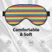 Rainbow Pattern Unisex Sleeping Eye Mask | Soft Light-Blocking Comfort - Shop Now - Buy Online on GoSupps.com