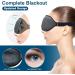 Premium 100% Light Blocking Sleep Mask for Women and Men - Luxury 3D Contoured Night Blindfold in Gray - Ideal for Side Sleepers - Breathable & Soft Eye Cover for Sleeping, Travel, Nap - Buy Online on GoSupps.com