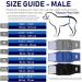 LeerKing Male Dog Diapers - Washable Incontinence Pads for Male Dogs & Puppies | M Size (Black+Gray+Blue) - Buy Online on GoSupps.com