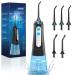 Surfou mouth shower wireless oral shower 300ml 4 modes 5 nozzles interdental room cleaner mouth show trip IPX7 waterproof USB rechargeable for travel & home