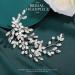 Unicra Crystal Bridal Hair Vine | Silver Wedding Hair Accessories & Pearl Headband for Brides & Bridesmaids - Buy Online on GoSupps.com