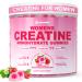 Creatine for Women, Creatine Monohydrate Gummies with Collagen, BCAA, L-Carnitine & Taurine, Strawberry Flavor, Energy Creatine Supplement for Muscle Strength, Energy Boost, Sugar Free, 120 Count