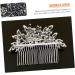 MUSISALY Dark Blue Hair Comb Bridal Hair Comb Wedding Hair Comb Flower Girl Headpiece Bride Hairpiece Wedding Hair Accessories for Brides Rhinestone Headpiece Floral Hair Comb - Buy Online on GoSupps.com