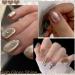 AHAMIOU Crystal Cat Eye Gel Polish Kit - Magnetic Holographic Cats Eyes Nail Polish Set with Diamond Glitter - Beige - Buy Online on GoSupps.com