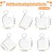 90Pcs Sublimation Keychain Blanks Bulk - DIY MDF Keychains with Rings for Heat Transfer - Double-Sided Printed - 6 Shapes Ornament Blanks - Buy Online on GoSupps.com