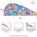 Colorful Graffiti Patterns Hair Towel 2 Pack | Super Absorbent Quick Dry Hair Turbans for Women & Girls - Perfect Hair Drying Solution - Buy Online on GoSupps.com