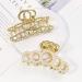 B.PHNE 2Pc Metal Rhinestone Hair Claw Clips - Large Gold Hair Claws with Pearl Detailing for Women - Buy Online on GoSupps.com