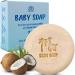Baby Soap Bar with Greek Yogurt and Coconut Milk - Naturally Cold Processed from Organic Ingredients - Extra Moisturizing Baby's Delicate Skin - Handmade in USA 1