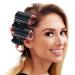 12-Pack Latrate Hot Roller Clips - Plastic Curlers for Hair Styling | White & Black Replacement Clips for Women & Girls - Buy Online on GoSupps.com