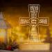 Lampeez Baptism Gift Cross Wooden Lamp Novelty Night Light Illusion lamp for Kids Kids Decoration Lamp USB Power Bedroom Decor Xmas Holiday Christening Dedication Gift for Boy Girl - Buy Online on GoSupps.com