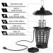JCHOPE Electric Fly Trap - 4200V Indoor Mosquito Killer for Home, Backyard, Patio - 18W High Powered Fruit Fly and Moth Insect Trap (Black) - Buy Online on GoSupps.com