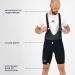 Rogelli Core Men's Padded Cycling Shorts - Breathable Bike Pants with Braces - Black XS - Buy Online on GoSupps.com