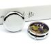 Shop Round Pill Box with Red Wine Glasses & Grapes Print - 3 Compartment Decorative Metal Organizer for Medication - Buy Online on GoSupps.com