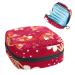 Red Japanese women's sords Storage bags female menstrual cup breastfeeding pad tampon bag portable period bag for women teenagers girls 1 piece of colorful 6