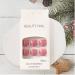 Glitter Rhinestone Pink Press-on Toenails - Square Acrylic False Toe Nails for Women - Buy Online on GoSupps.com