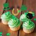 UXYOKM 24Pcs St Patricks Day Cupcake Toppers Glitter Clover Horseshoe Leprechaun Hat Cupcake Picks for Irish Festival Baby Shower Birthday Party Cake Decorations Supplies - Buy Online on GoSupps.com