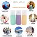 10-Pack Travel Bottles Set - 3oz Leakproof Silicone Containers | TSA Approved Toiletry Bottles for Shampoo, Lotion, Soap - Multicolor - Buy Online on GoSupps.com