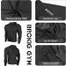 BROKIG Lightweight Men's Hoodie - Quick-Drying Breathable Running Jacket with Zipper - Ideal Training Jacket in Black for International Shipping - Buy Online on GoSupps.com
