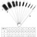 WIFUN 10 PCS Bottle Brushes - Small Straw Cleaner Brush Set for Teapot, Bottles, and Straws - Reusable Cleaning Brushes in Black (10pcs) - Buy Online on GoSupps.com