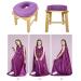 Yoni Steaming Kit with Wood V Steaming Seat, Gown & Cushion for Women - Yoni Seat & Chair Set - Buy Online on GoSupps.com