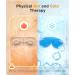 Silk Sleep Mask Light Blocking - LC-dolida Cooling Eye Mask for Migraine & Dry Eye 3-in-1 Set with Silk Senna Seed & Gel Eye Masks for Men & Women - Buy Online on GoSupps.com