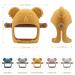 Koala Teething Toy for Babies 0-6 Months | Glue-Free Handle for Safe Chewing | Navy Blue Baby Chew Toy for Soothing Pacifier Sucking Needs - Buy Online on GoSupps.com