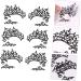 FOMIYES 9 Pairs Lace Eyeliner Stickers Black Eyeshadow Black Eye Shadow Pride Eyeshadow Stickers Prom Fabric 13X6cmx3pcs Blackx3pcs - Buy Online on GoSupps.com