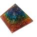 7 Chakra Rainbow Crystal Orgone Pyramid Healing Stone Crystal Chakra Pyramid EMF Protection Positive Energy Generator Orgonite Meditation Spiritual Balance Stones 65-70 mm with Velvet Phouch - Buy Online on GoSupps.com
