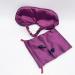 Sleep Eye Mask for Men & Women - 2Pack Soft Silk Blindfold with Earplugs | Travel Sleep Masks (Black & Purple - Buy Online on GoSupps.com