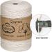 3mm x 300 Yards Natural Cotton Macrame Cord - Twisted Rope for Wall Hanging, Plant Hangers, Gift Wrapping - Wedding Decor Supplies - 300yd (Natural) - Buy Online on GoSupps.com