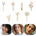 Shop Beaupretty 7pcs Non-Piercing Nose Rings - Elegant Copper Nose Jewelry for Women - Golden Heart Clip Nose Pins - Buy Online on GoSupps.com