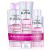 L'Or al Paris Elvital Glycolic Gloss Bundle with shampoo rinsing and 5 minutes hair lamination for lackluster hair to improve hair quality and for more shine with glycolic acid 3-part bundle 3 parts