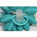 Women's Aqua Flower Feather Bead Corsage Hair Clip Fascinator Set - Buy Online on GoSupps.com