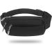 USHAKE Fanny Pack Waist Pack with Extender | Adjustable Straps | 3-Zipper Pockets | for Men, Women | Travel, Hiking, Running | BLACK - Buy Online on GoSupps.com