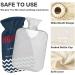 Naanle Chevron Anchor Hot Water Bottle | 1L Transparent Heat Bottle for Bed & Feet Warmer | Pain Relief & Cold Therapy - Buy Online on GoSupps.com