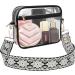 Upifen Transparent Stadium Bag for Women - Waterproof Crossbody Shoulder Bag with Adjustable Straps - Buy Online on GoSupps.com