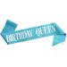 AOPRIE Birthday Crown & Queen Sash Set - Blue Tiara & Rhinestone Princess Crown for Women | Happy Birthday Accessories - Buy Online on GoSupps.com
