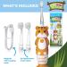 Brush-Baby WildOnes Tiger Kids Electric Toothbrush - 1 Handle, 3 Brush Heads, USB Charging Cable - Ages 0-10 - Buy Online on GoSupps.com