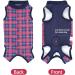 Shop Lianzimau Dog Dividers - Breathable Surgical Skin Protection & Anti-Losing Cone XXL Navy Blue | Ideal E-Collar Alternative - Buy Online on GoSupps.com