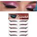 Glitter Eyeliner Stickers for Eyes | 5 Pairs Instant -Adhesive Eyeliner Stencil Glitter | Sticker Eyeliner Tool Makeup Eyeliner Stickers Winged Eyeliner Stencil for Eye Makeup Tool Tosier Orange Red (Five Pairs) - Buy Online on GoSupps.com