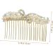 Mikinona Alloy Rhinestone Hair Comb Bridal Headdress Comb Headband Wedding Hair Accessories Rhinestone Hair Combs for Wedding Bridal Hair Accessories Prom Hair Accessories Wedding Headpiece - Buy Online on GoSupps.com