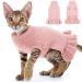Winter warm dog princess dress dog sweater pet soft knitted wool winter sweater dress turtleneck winter clothing for pet cat dog sweaters for autumn winter pink s p.