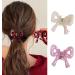 AJOIDR Bowknot Hair Clip Acetic Acid Claw Clip Hair Banana Barrettes Nonslip Jaw Clip Braid HairClaw for Women SideBangs Red - Buy Online on GoSupps.com