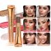 LMDAOO 3PCS Blush Contour Highlighter Set - Natural Matte Finish Cream Sticks for a Silky Smooth Glow | International Shipping - Buy Online on GoSupps.com