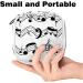 Music Notes Sanitary Napkin Storage Bag | Period Tampon Makeup Pad Pouch - Black Color - Buy Online on GoSupps.com