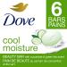 Dove Skin Care Beauty Bar For Softer Skin Cucumber and Green Tea More Moisturizing Than Bar Soap 106 g 6 count & Beauty Bar more moisturizing than bar soap Original for clean and soft skin 106 g 10 ct cool moisture+ Beauty Bar - Buy Online on GoSupps.com